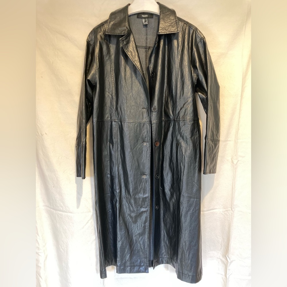 Forever 21 PVC raincoat black